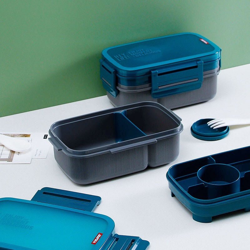 6 Compartment Bento Lunchbox & Bottle Set - Home Phase