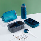 6 Compartment Bento Lunchbox & Bottle Set - Home Phase