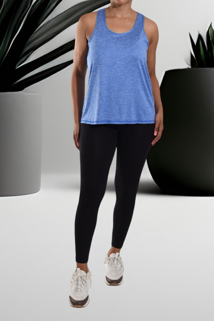 Activewear Blue Shaded Vest - StylePhase SA