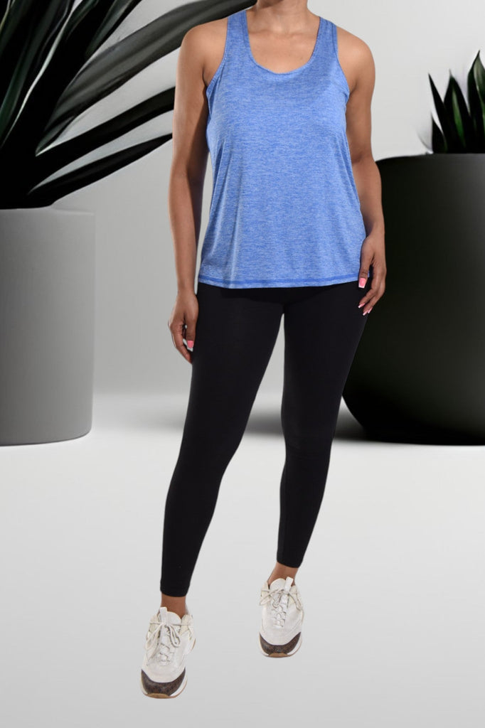 Activewear Blue Shaded Vest - StylePhase SA