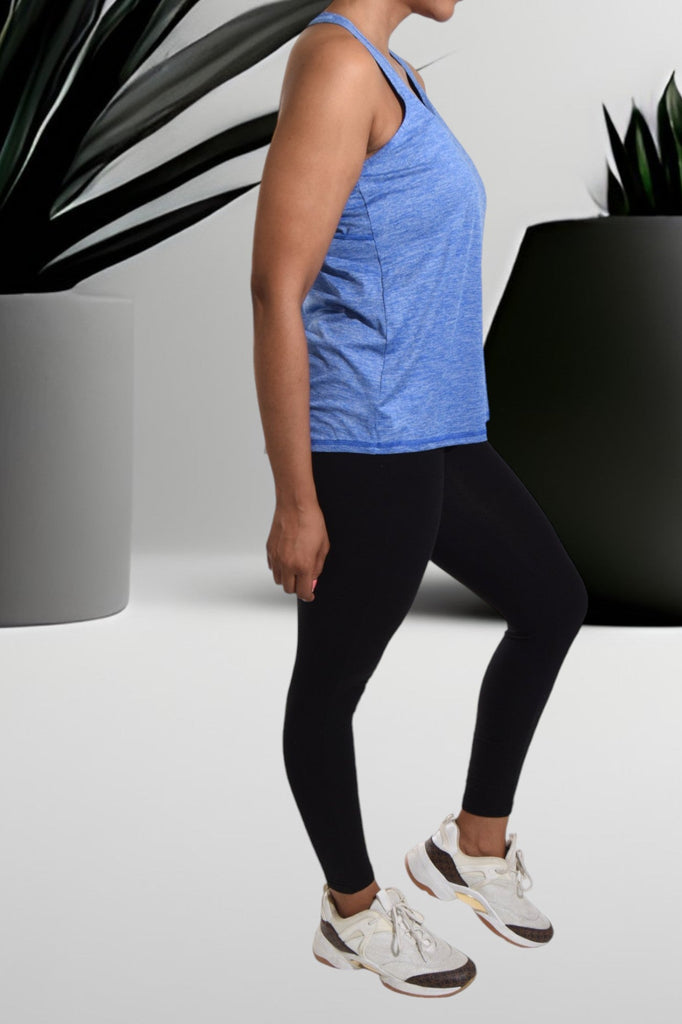 Activewear Blue Shaded Vest - StylePhase SA