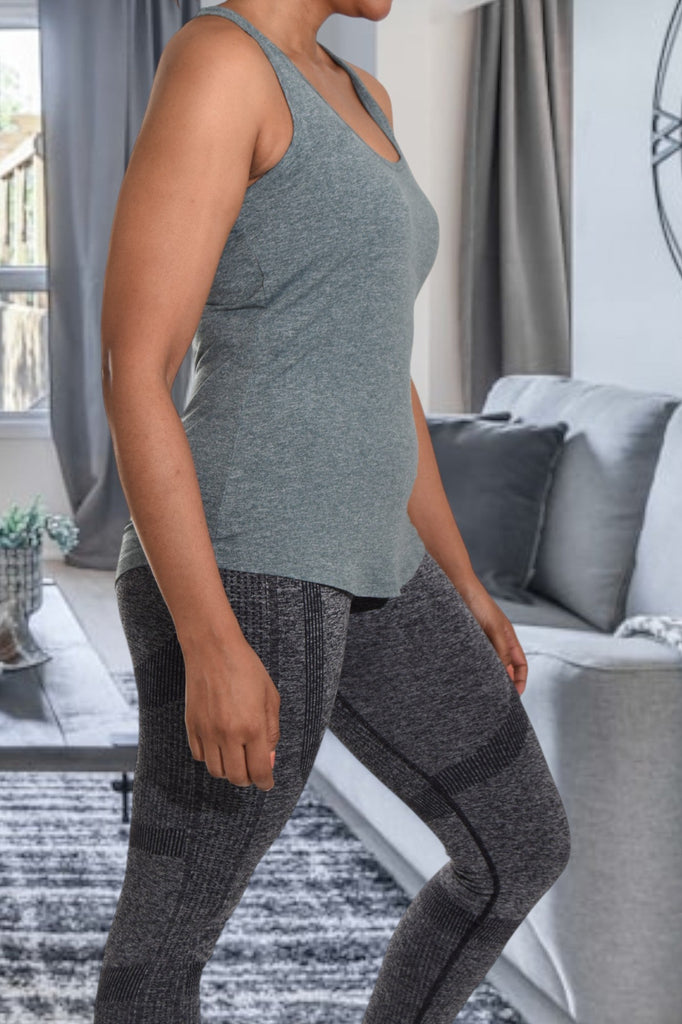 Activewear Grey Vest Top - StylePhase SA