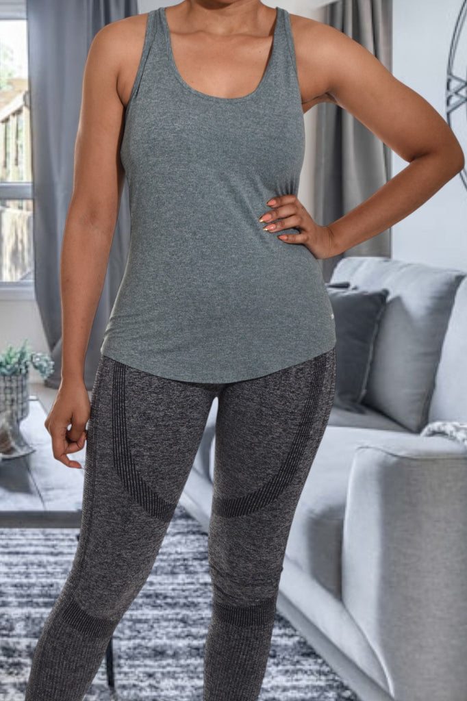 Activewear Grey Vest Top - StylePhase SA