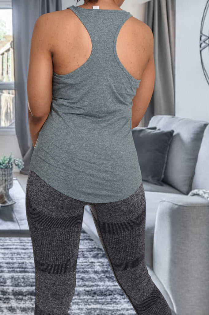 Activewear Grey Vest Top - StylePhase SA