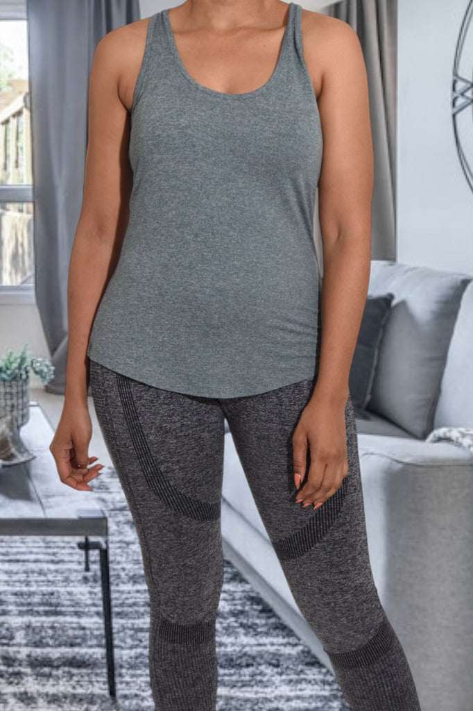 Activewear Grey Vest Top - StylePhase SA