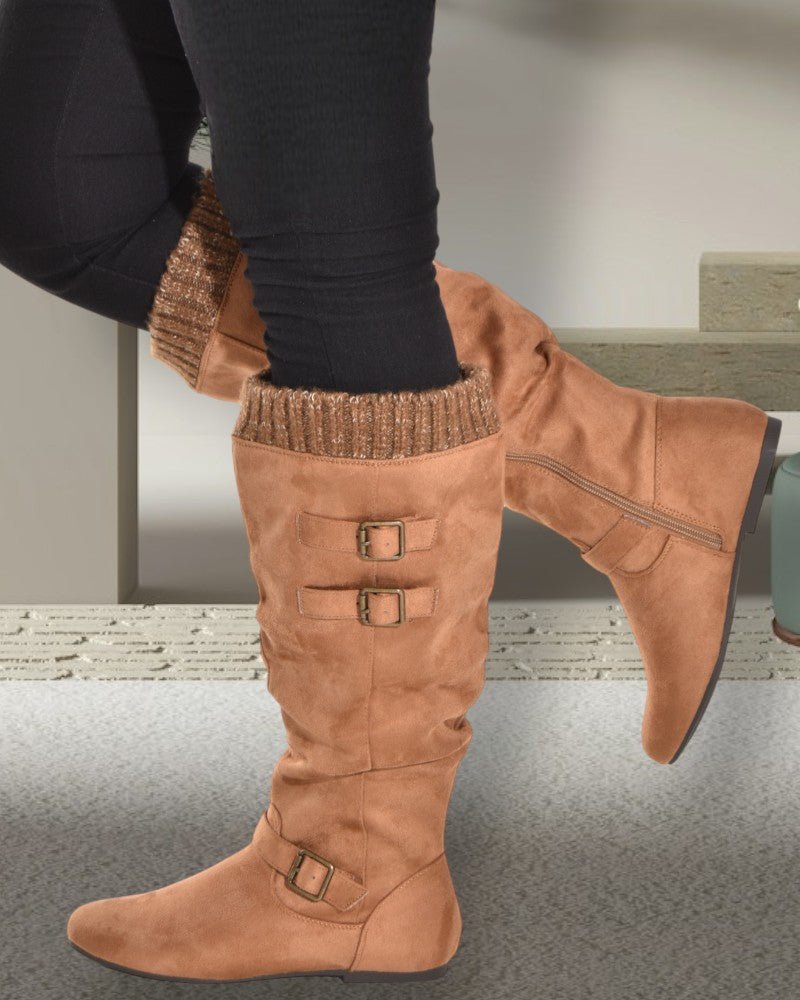 Aieeda Camel Boots - StylePhase SA