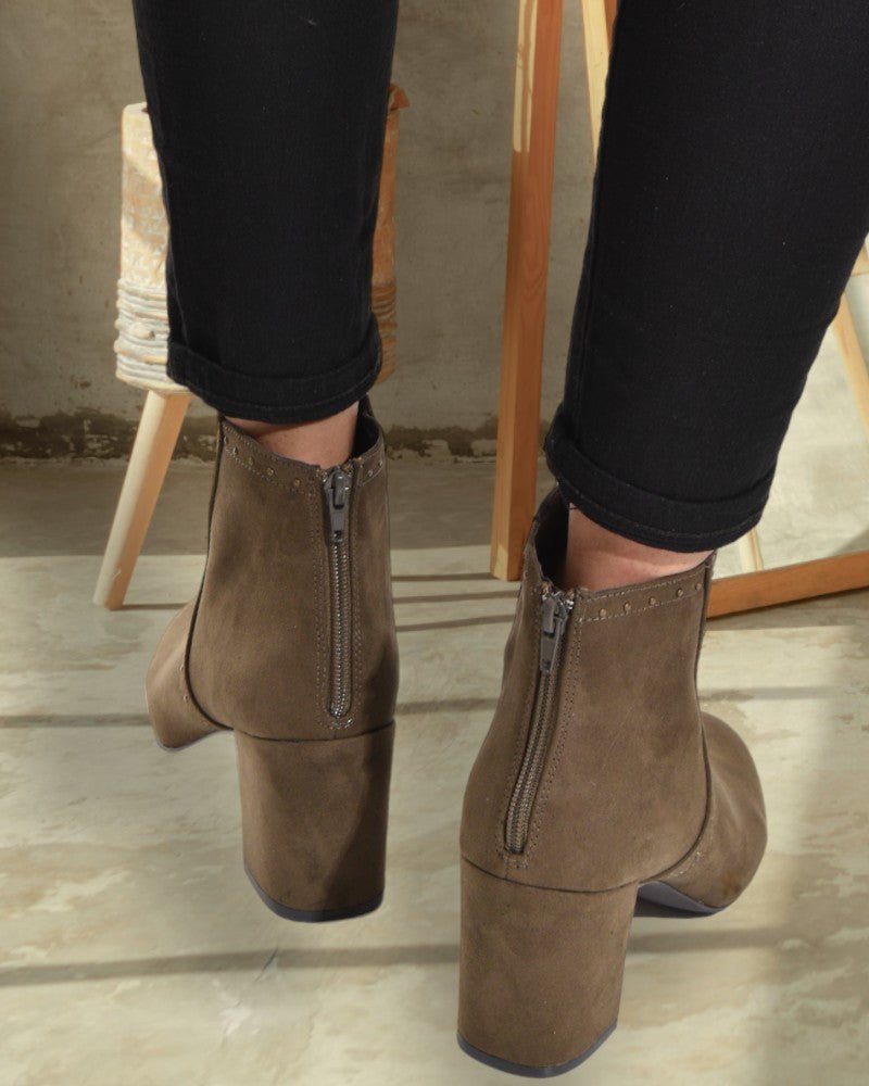 Aubra Olive Boots - StylePhase SA