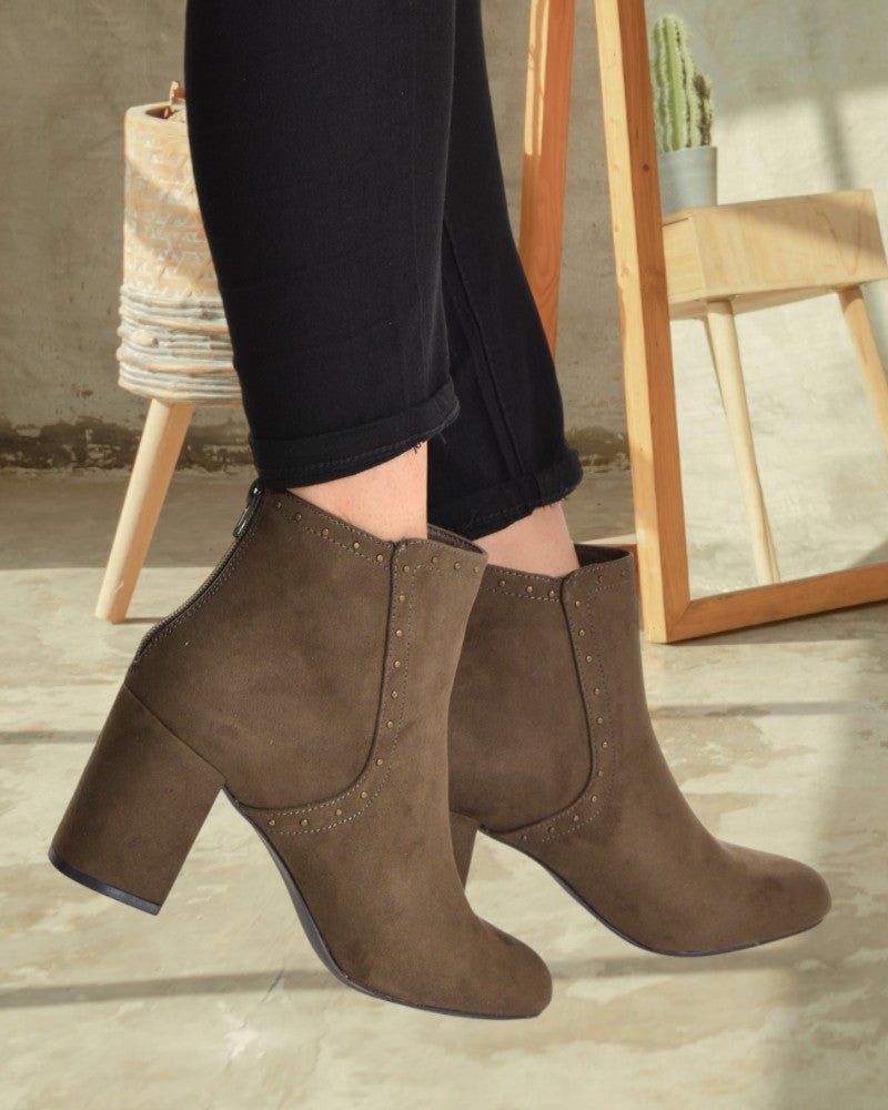 Aubra Olive Boots - StylePhase SA