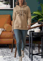 Beige California Fleece Hoody Top - StylePhase SA