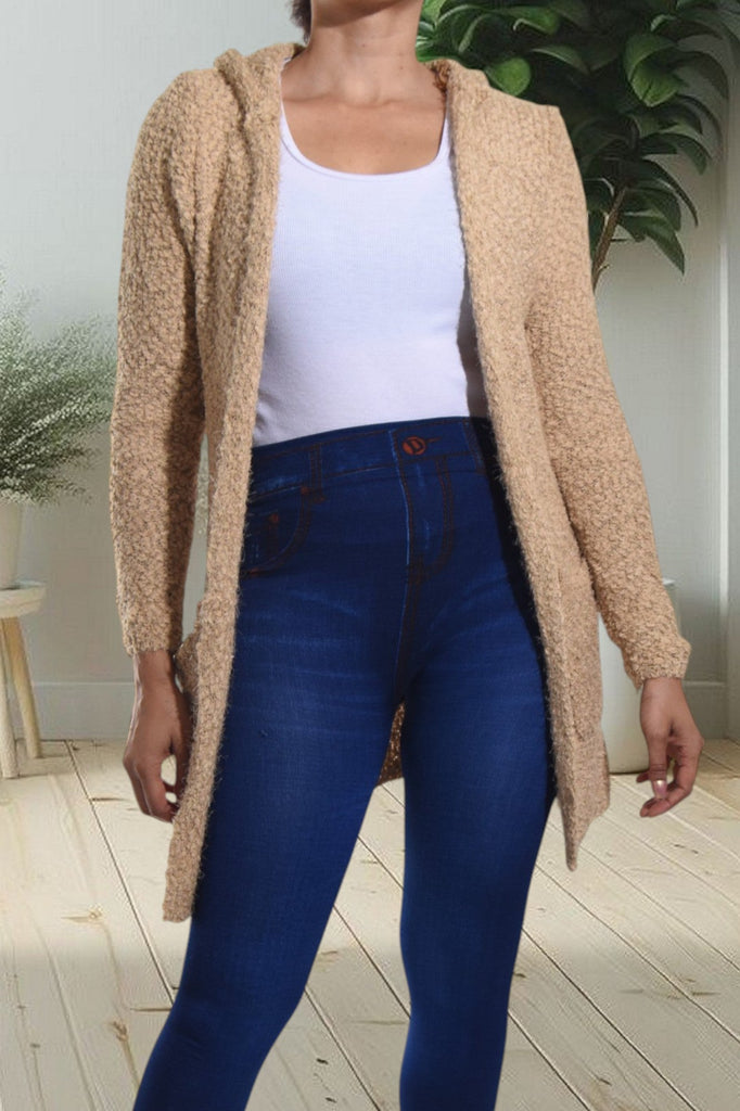 Beige Hoody Gilet - StylePhase SA