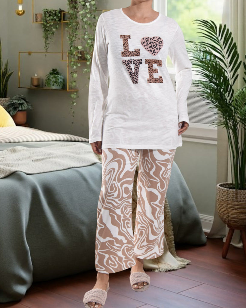 Beige Love Pj Set - StylePhase SA