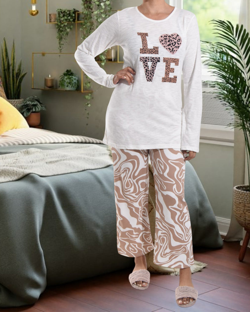 Beige Love Pj Set - StylePhase SA
