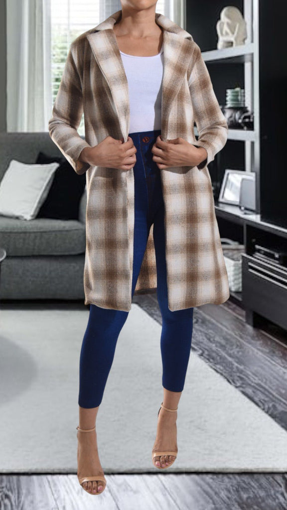 Beige Open Coat - StylePhase SA