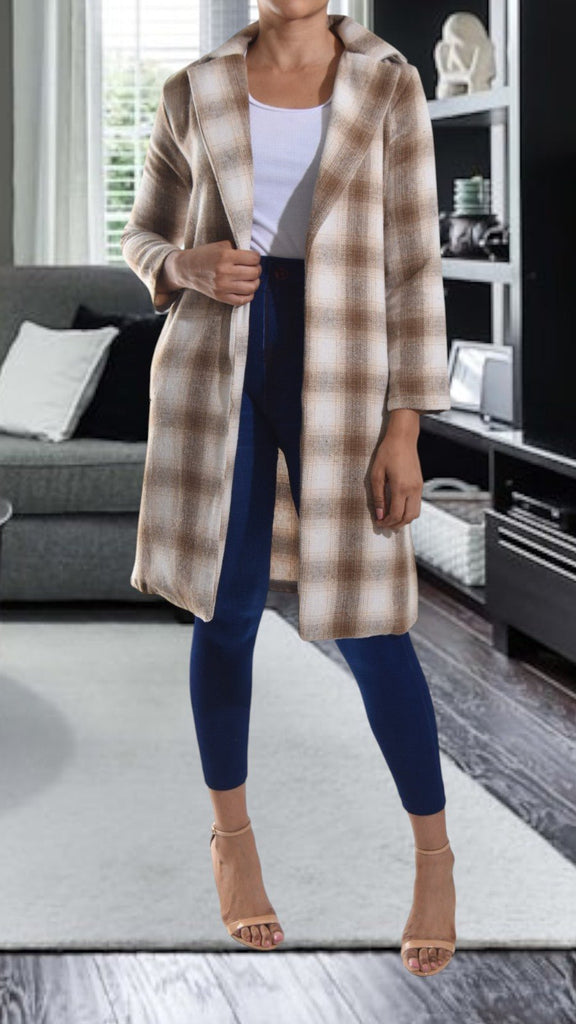 Beige Open Coat - StylePhase SA