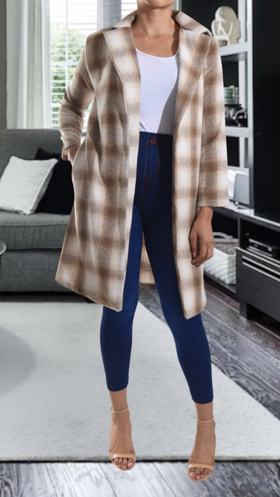 Beige Open Coat - StylePhase SA