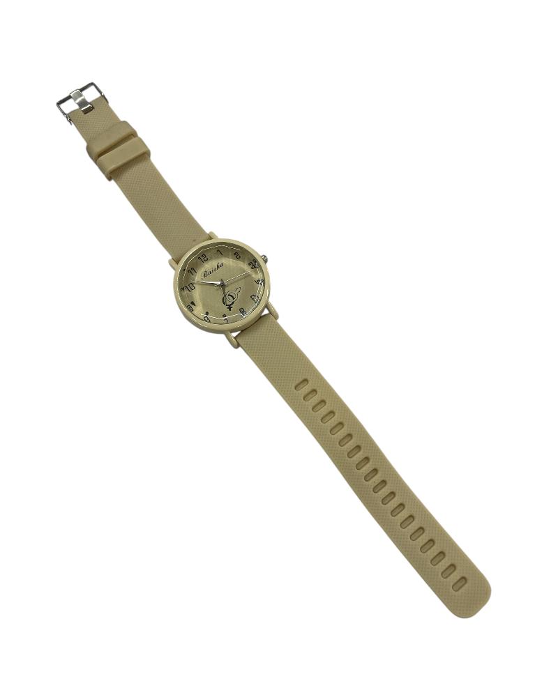 Beige Rubber Strap Watch - StylePhase SA