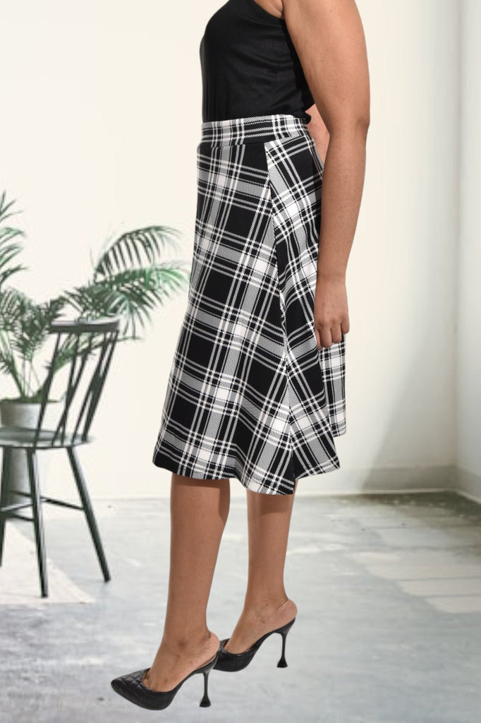 Black And White Flare Skirt - StylePhase SA