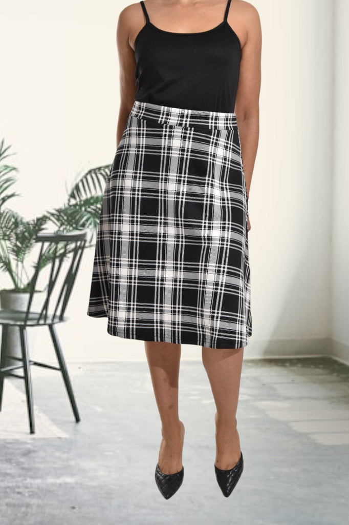 Black And White Flare Skirt - StylePhase SA