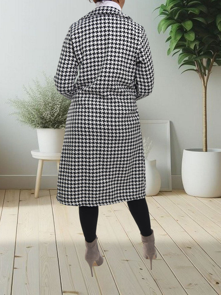 Black And White Heavy Weight Coat - StylePhase SA