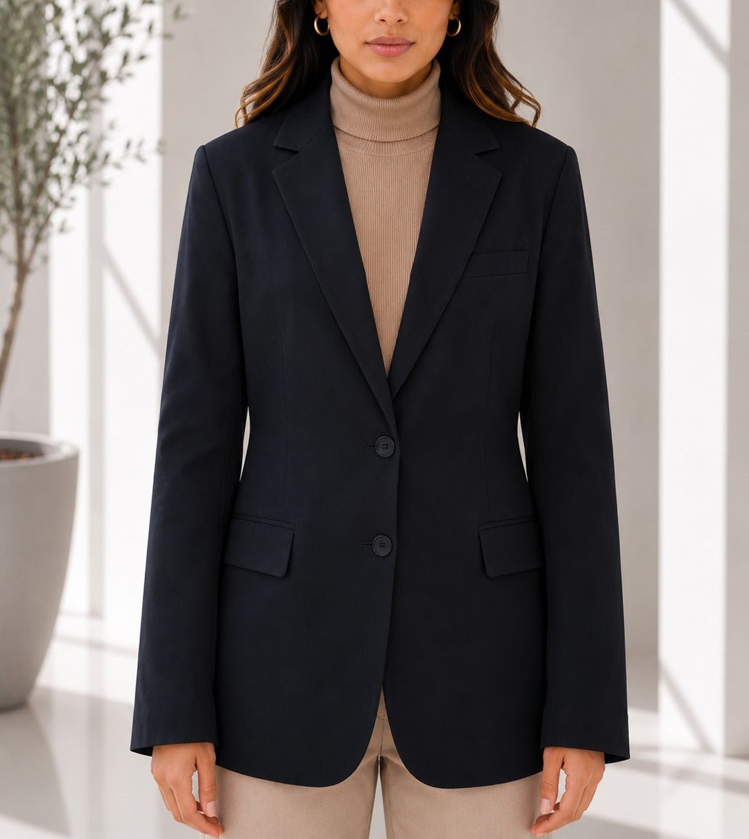 Black Button Ladies Blazer - StylePhase SA