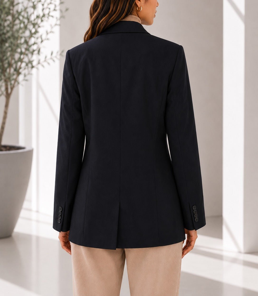 Black Button Ladies Blazer - StylePhase SA