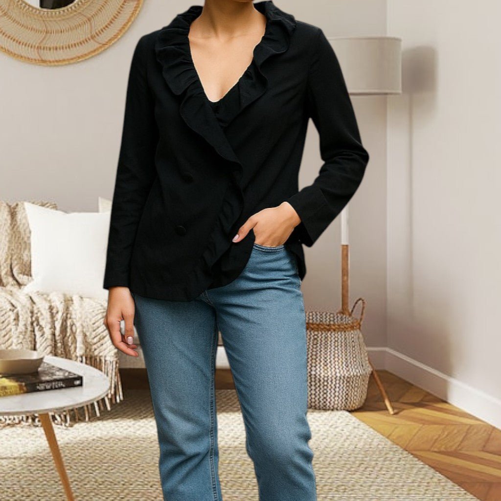 Black Coat Top - StylePhase SA