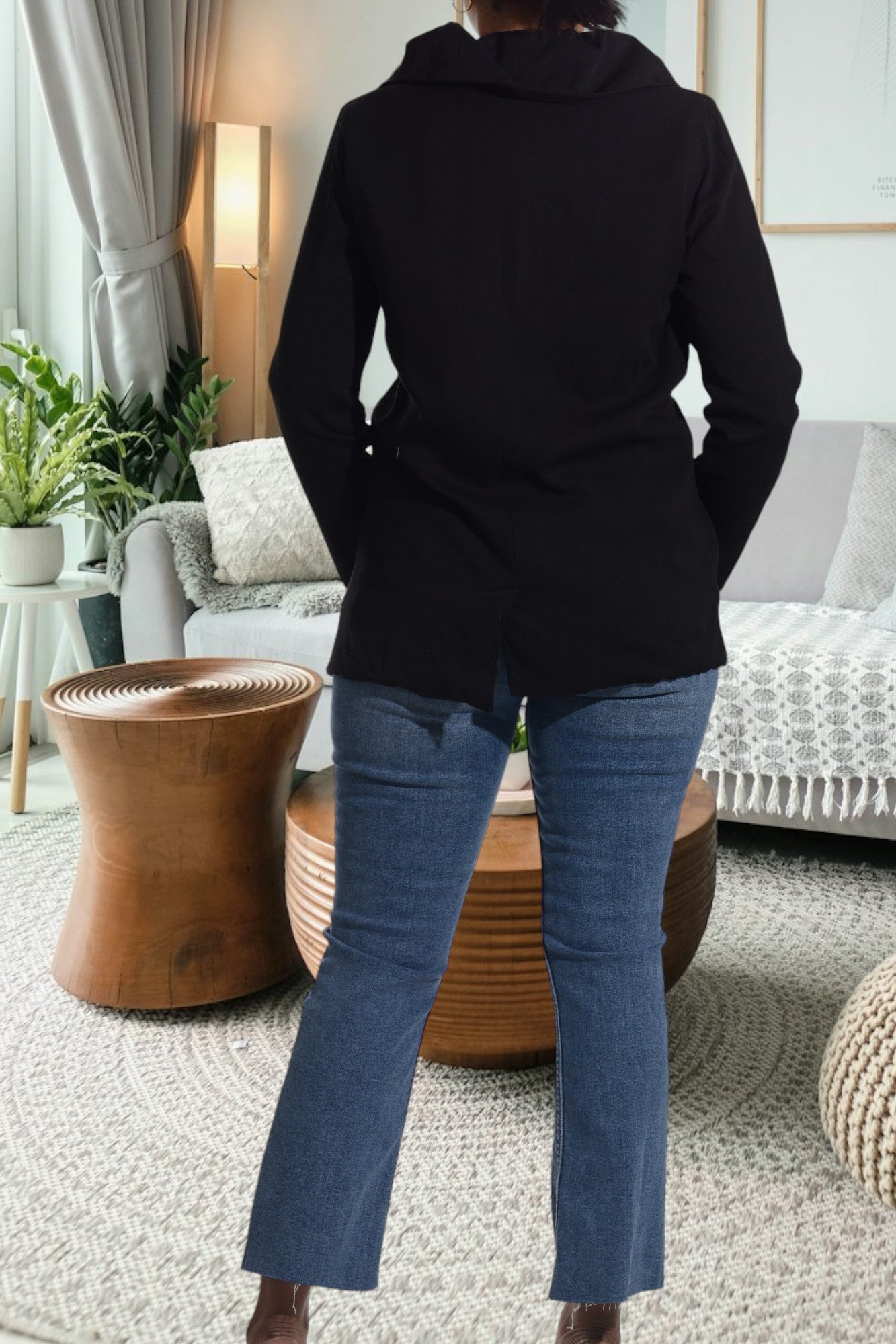 Black Coat Top - StylePhase SA