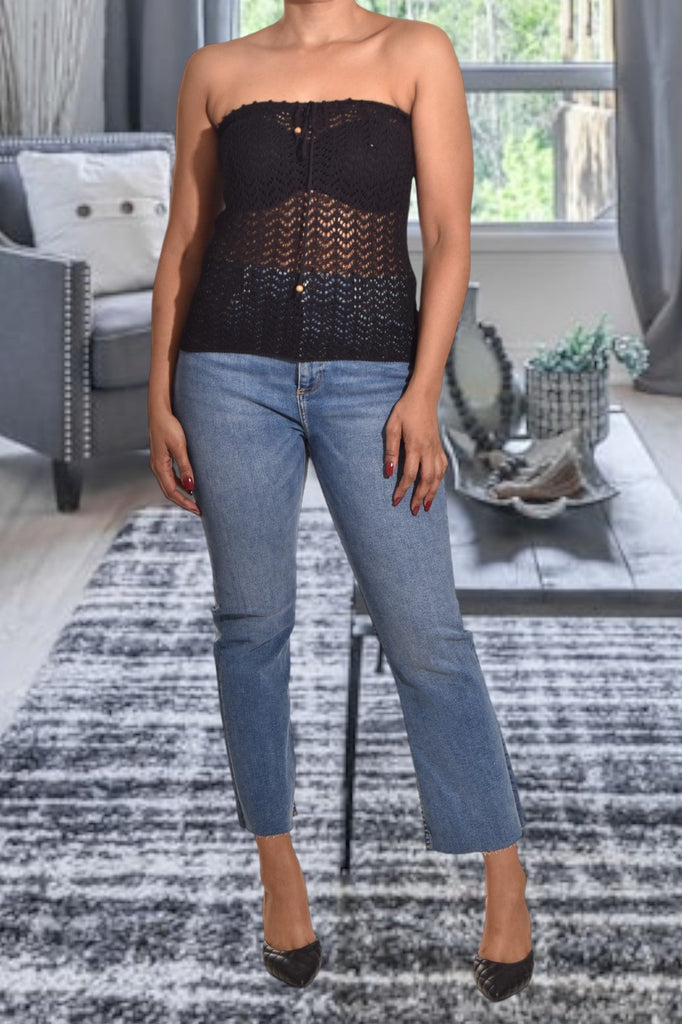 Black Crochet Top - StylePhase SA