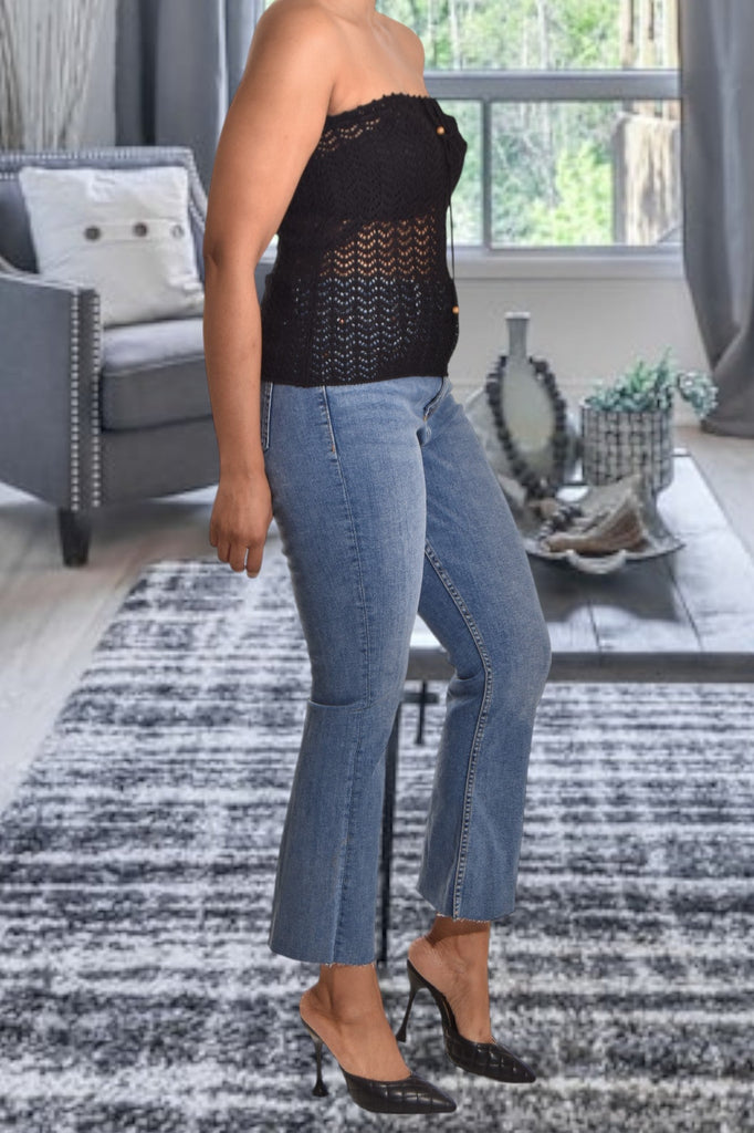 Black Crochet Top - StylePhase SA