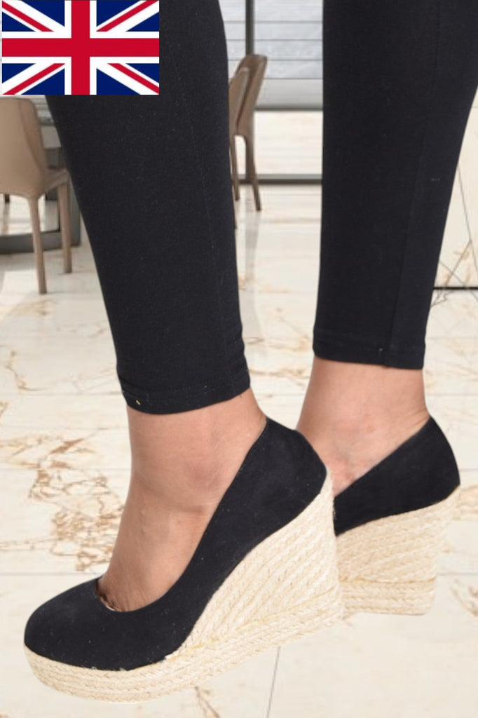 Black High Wedge Heel - StylePhase SA