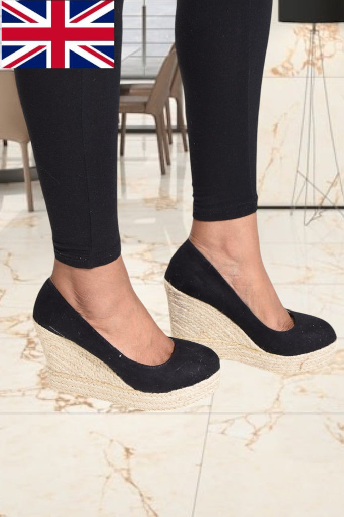 Black High Wedge Heel - StylePhase SA