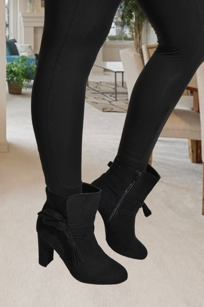 Black Landry Heel Boots - StylePhase SA