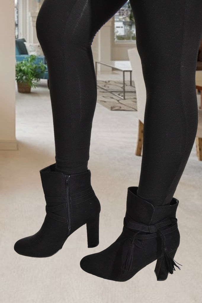 Black Landry Heel Boots - StylePhase SA