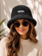 Black Lined Bucket Hat - StylePhase SA