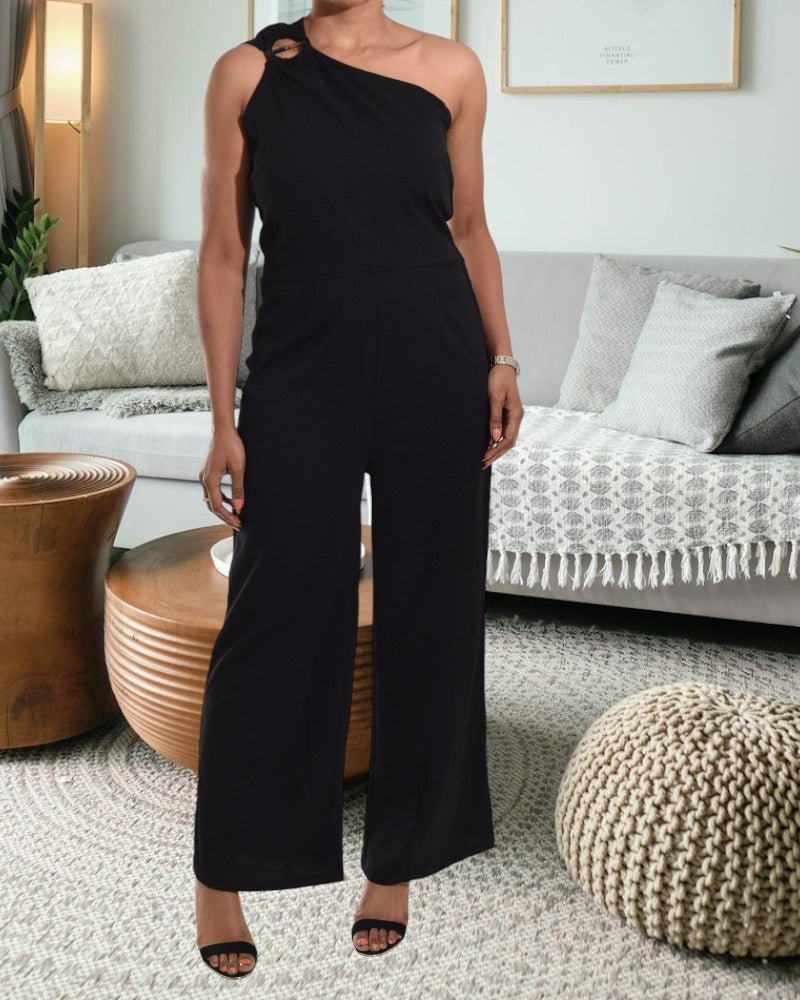 Black Off Shoulder Jumpsuit - StylePhase SA