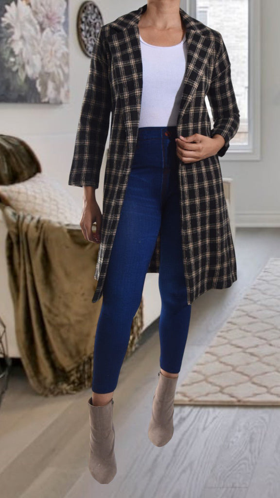 Black Open Coat - StylePhase SA