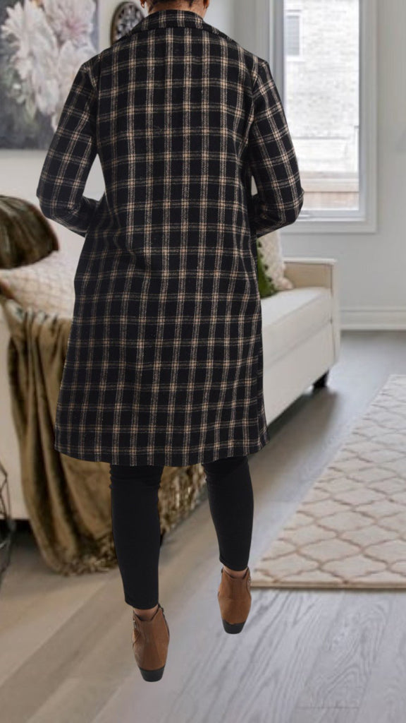 Black Open Coat - StylePhase SA