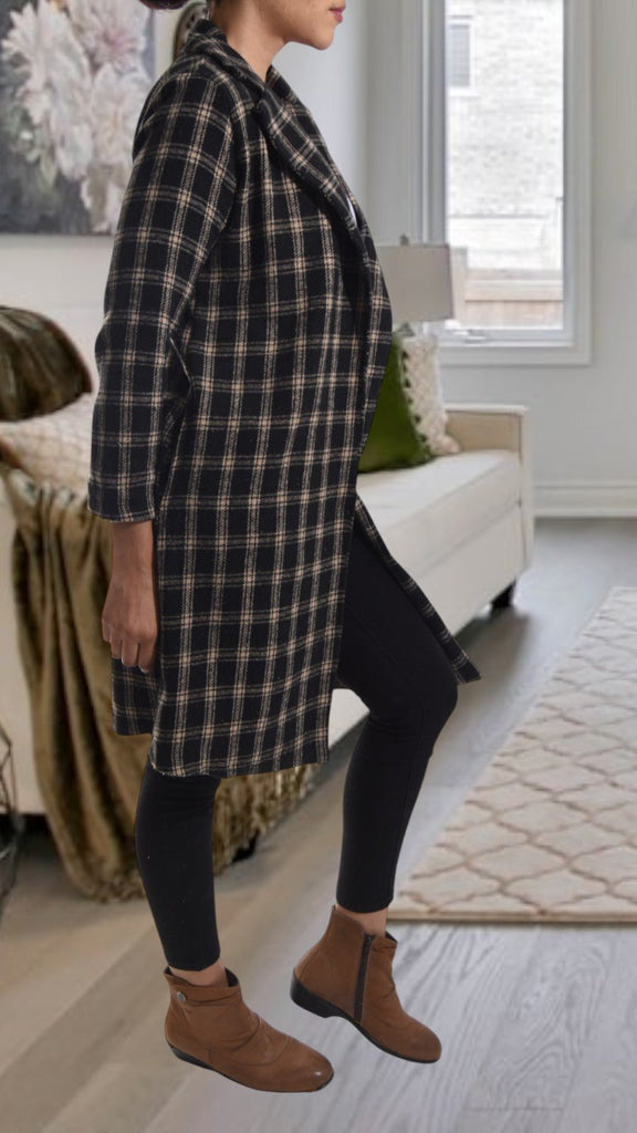 Black Open Coat - StylePhase SA