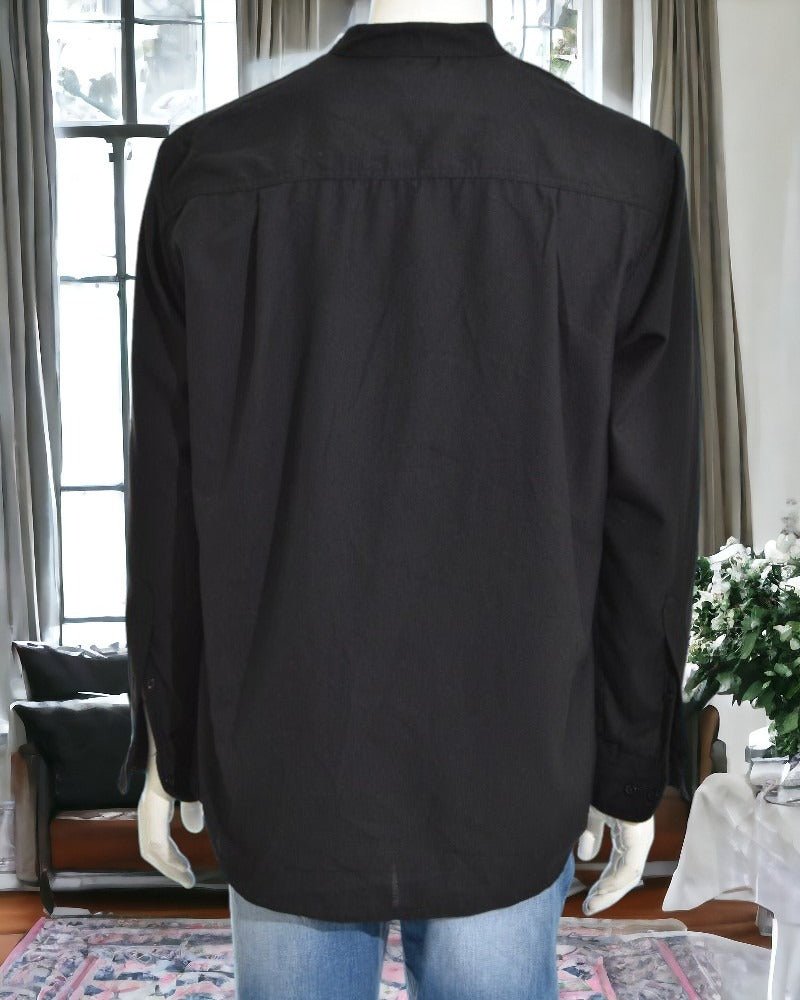 Black Pocket Front Shirt - StylePhase SA