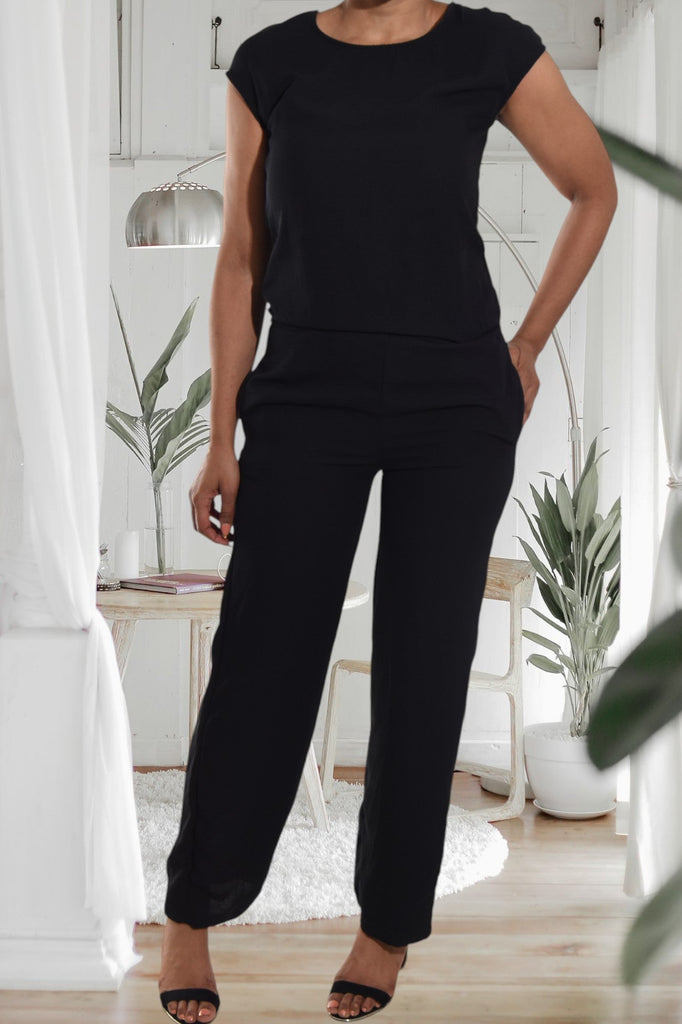 Black Pocket Jumpsuit - StylePhase SA