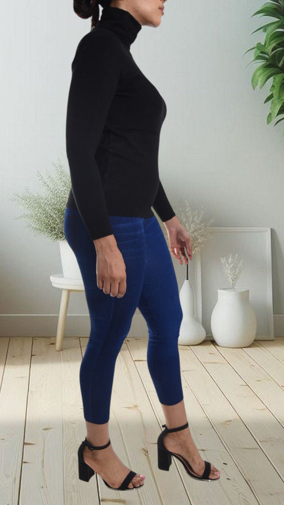 Black Polo Neck Top - StylePhase SA