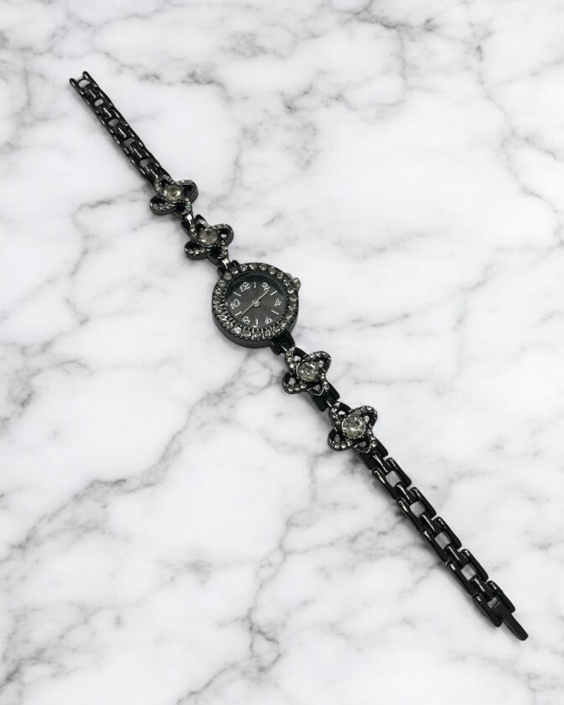 Black Rose Chain Watch - StylePhase SA