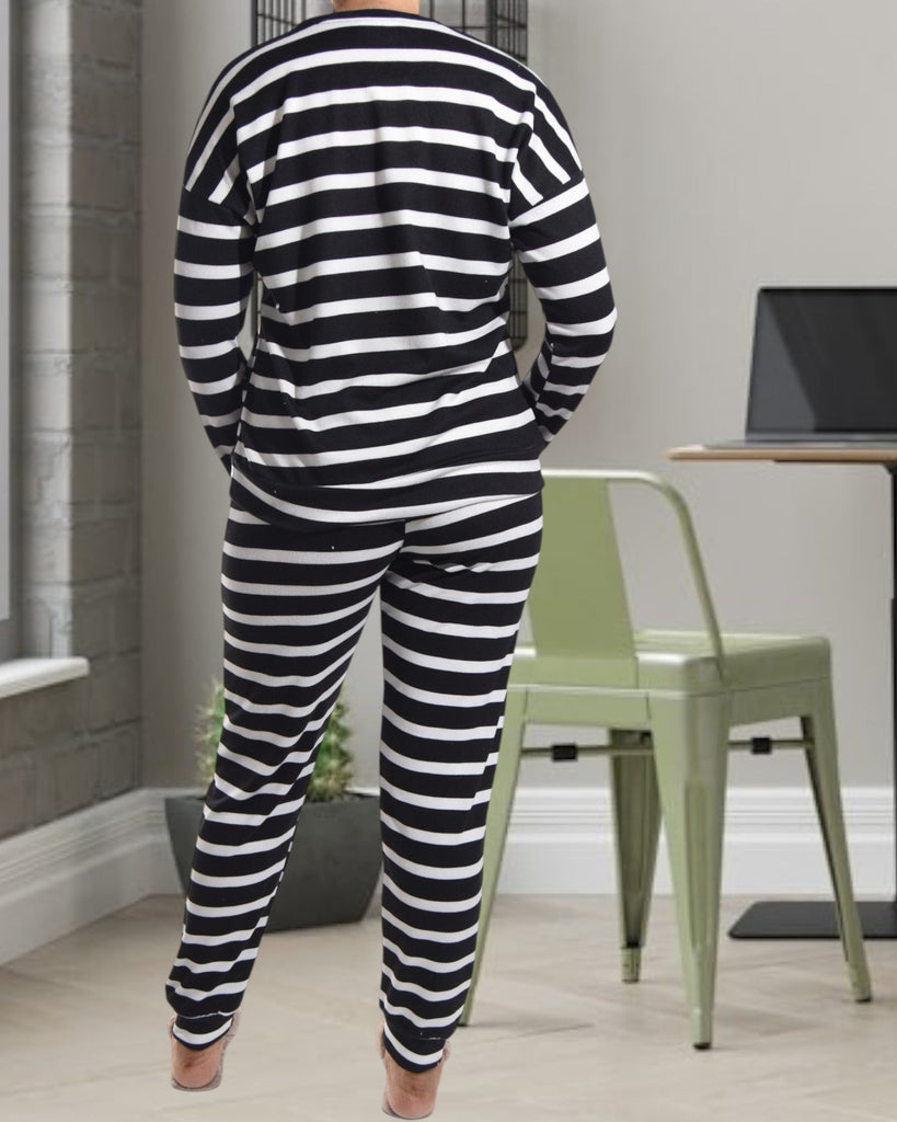 Black Striped Pj Set - StylePhase SA