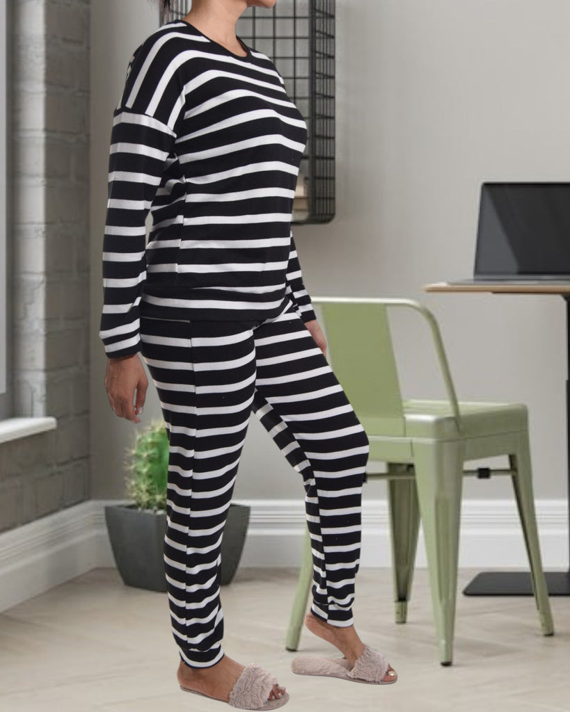 Black Striped Pj Set - StylePhase SA