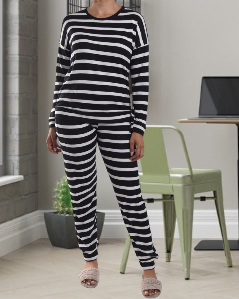 Black Striped Pj Set - StylePhase SA