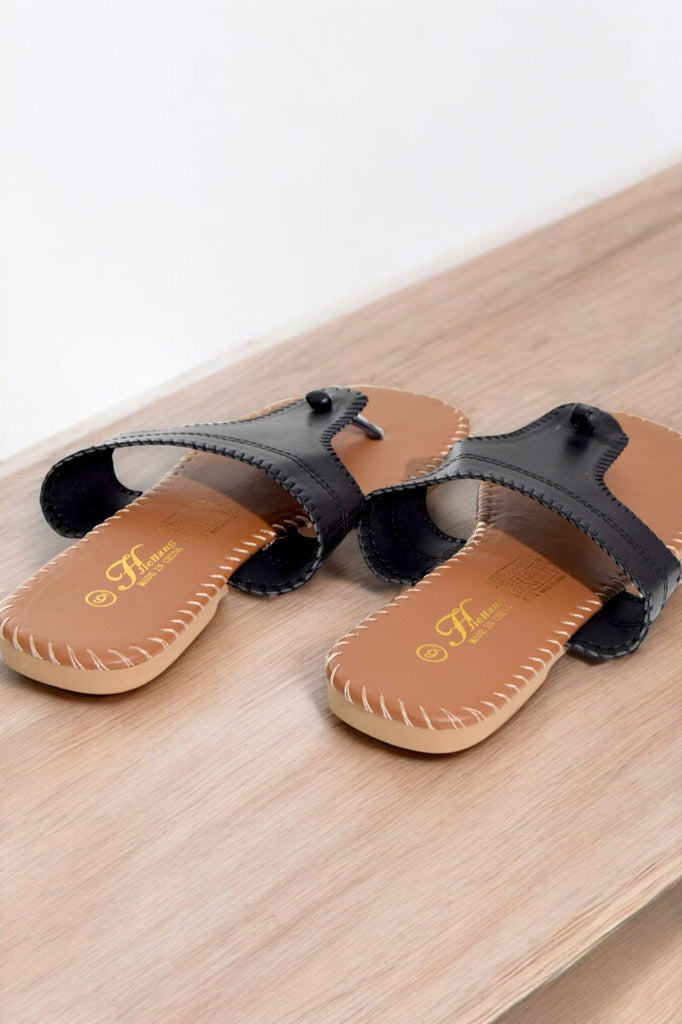 Black Thong Sandals - StylePhase SA