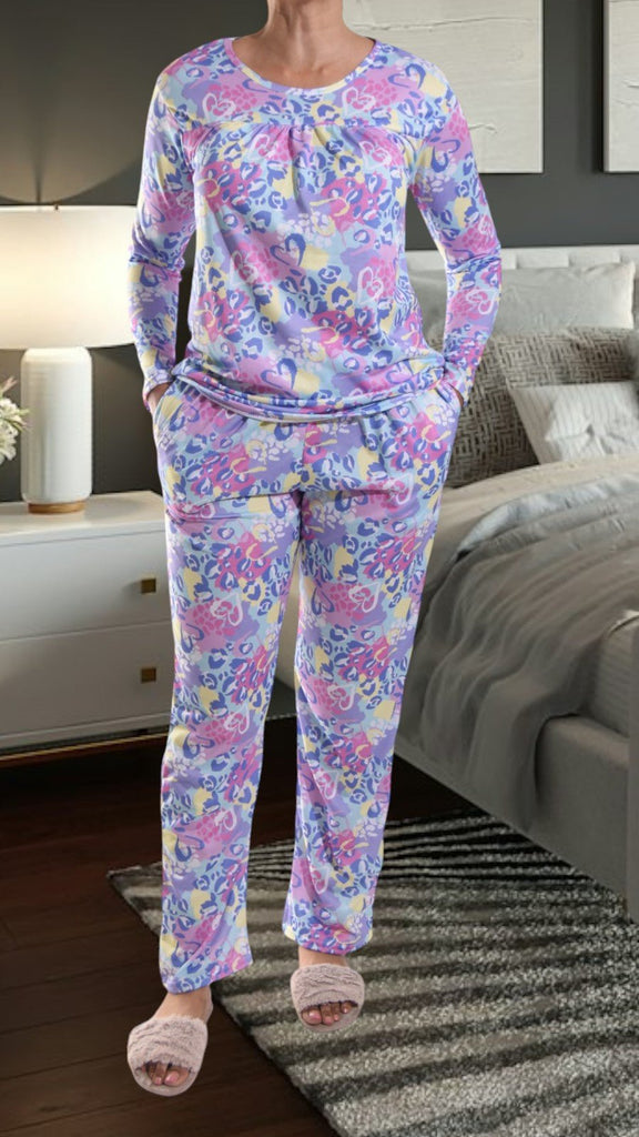 Blue Heart Long Pocket Pj Set - StylePhase SA