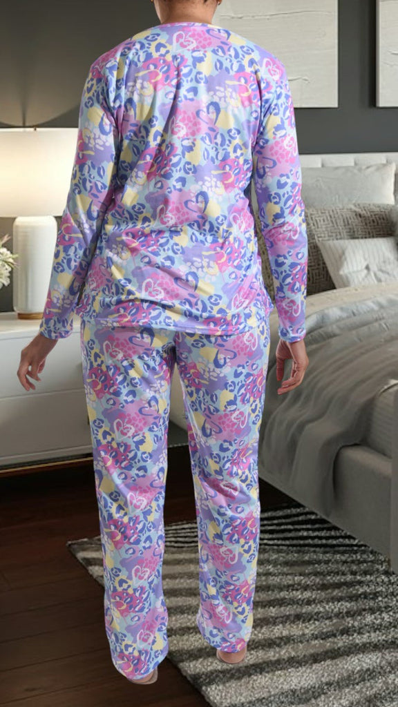 Blue Heart Long Pocket Pj Set - StylePhase SA