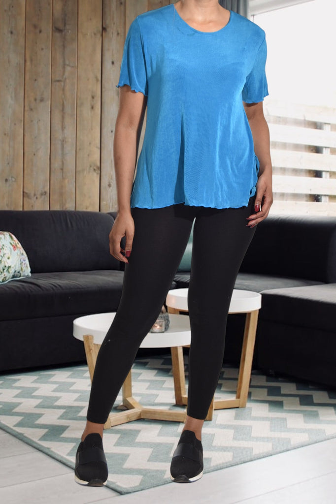 Blue Short Sleeve Top - StylePhase SA