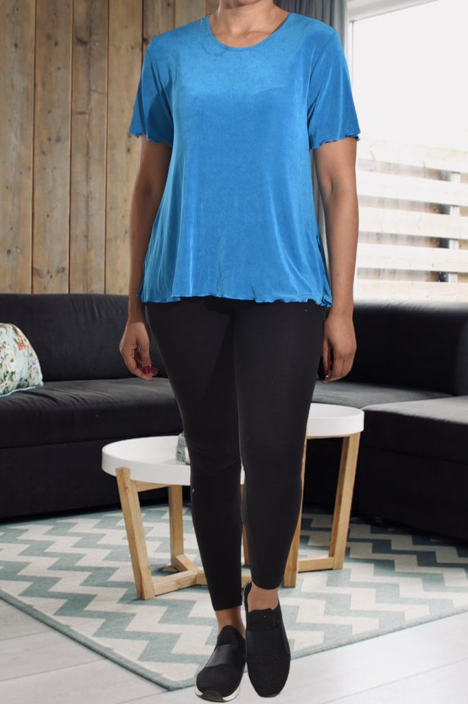 Blue Short Sleeve Top - StylePhase SA